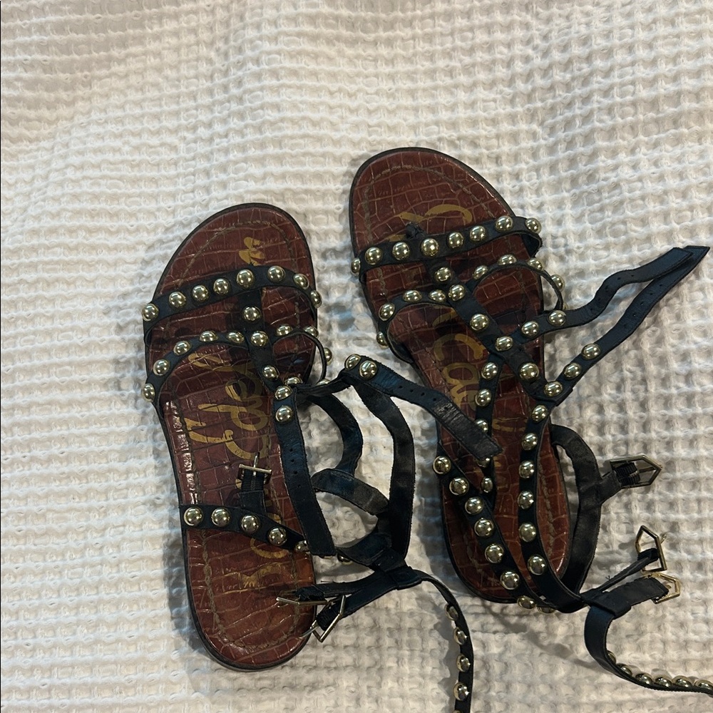 Sam Edelman Black Studded Sandals